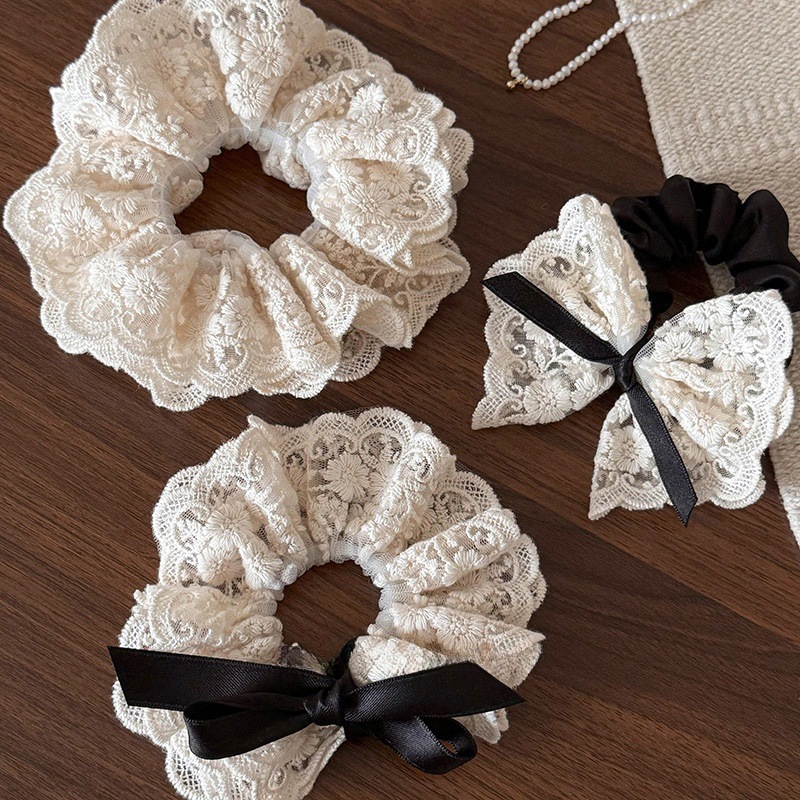 French retro double layered bo - Lace Ribbon Trim reseña y precio