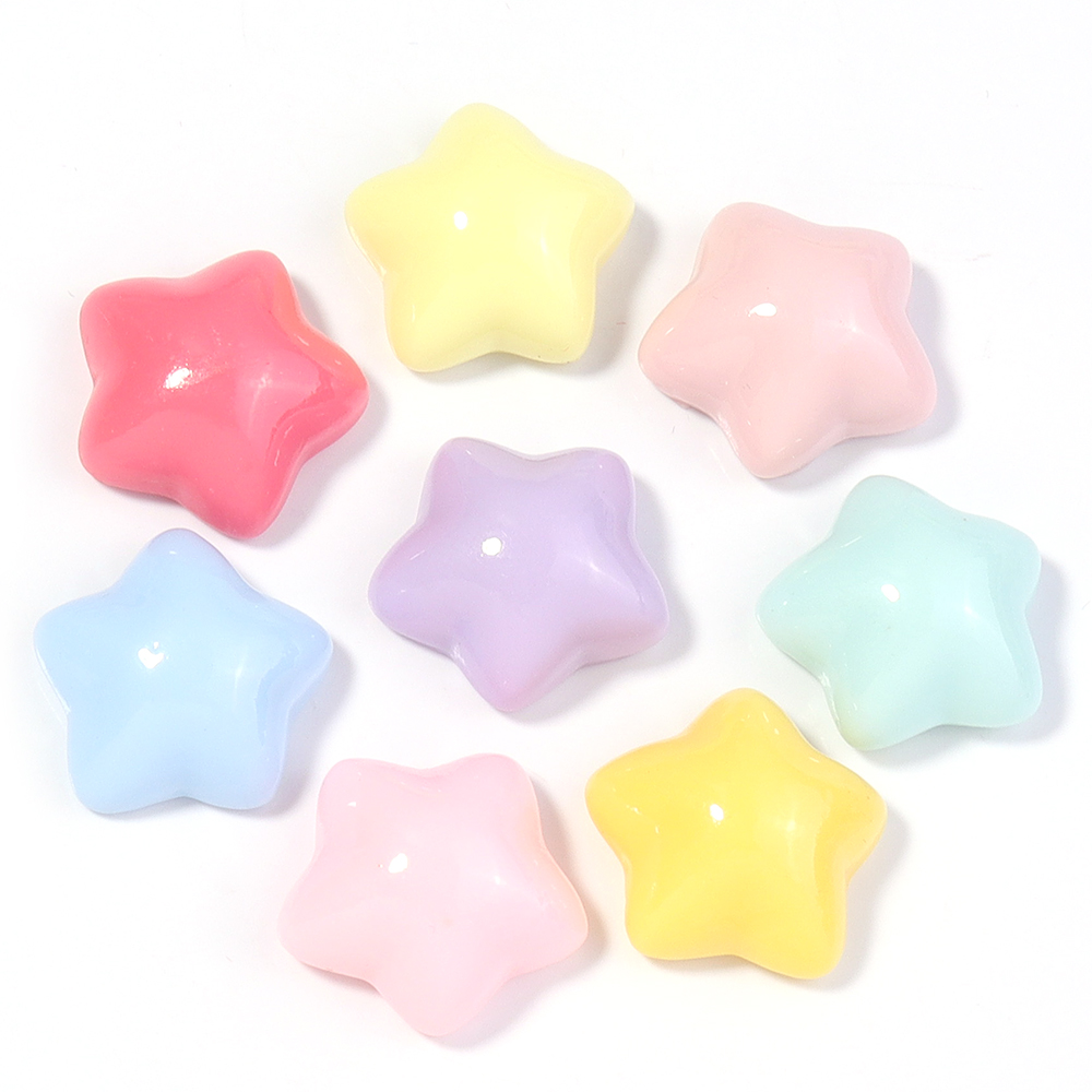 50pcs/lot 16mm Colorful Star R - Craft Embellishments reseña y precio