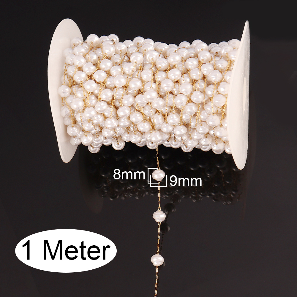 1Meters Stainless Steel Chain  - Pearl Trim Chain reseña y precio