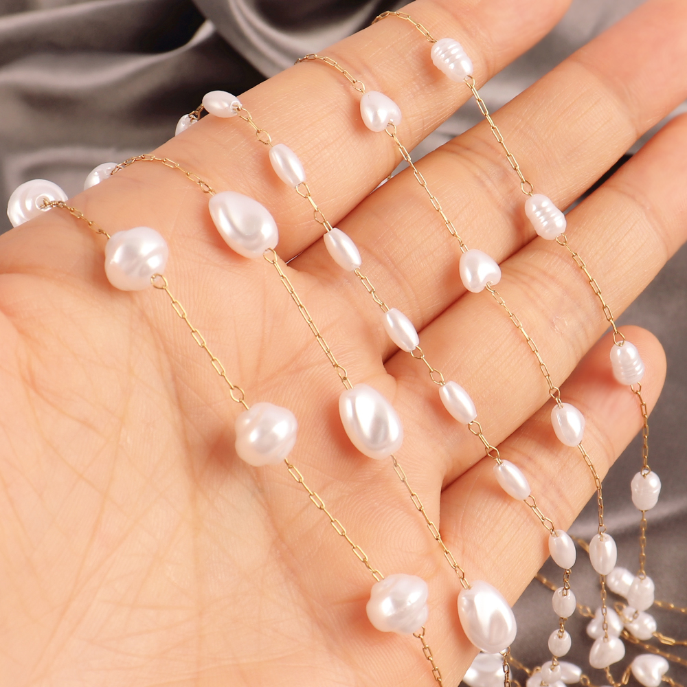 1Meters Stainless Steel Chain  - Pearl Trim Chain reseña y precio