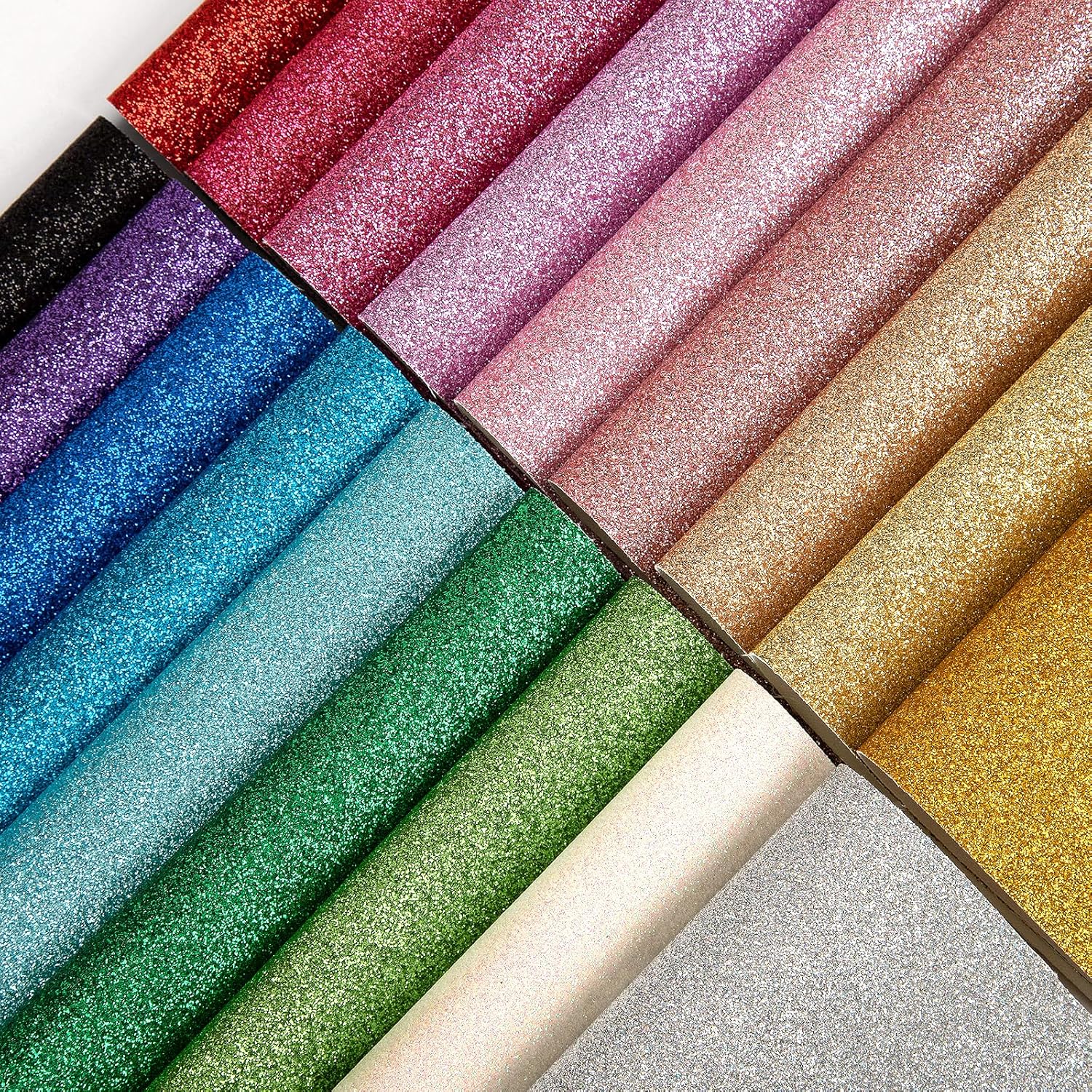 Sparkly Glitter Shiny Fabric S - Glitter Vinyl Roll reseña y precio