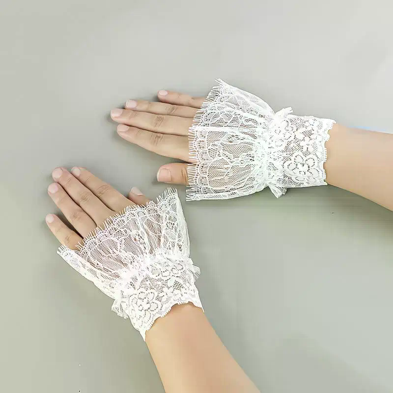 Women Fake Arm Sleeves With Sh - Tassel Fringe Trim reseña y precio