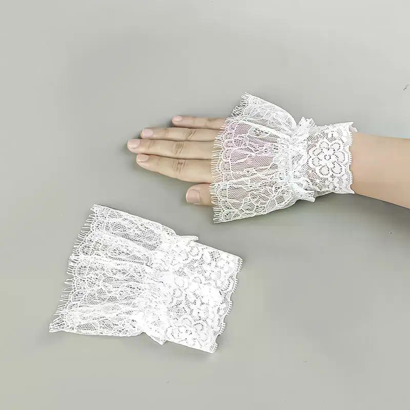 Women Fake Arm Sleeves With Sh - Tassel Fringe Trim reseña y precio