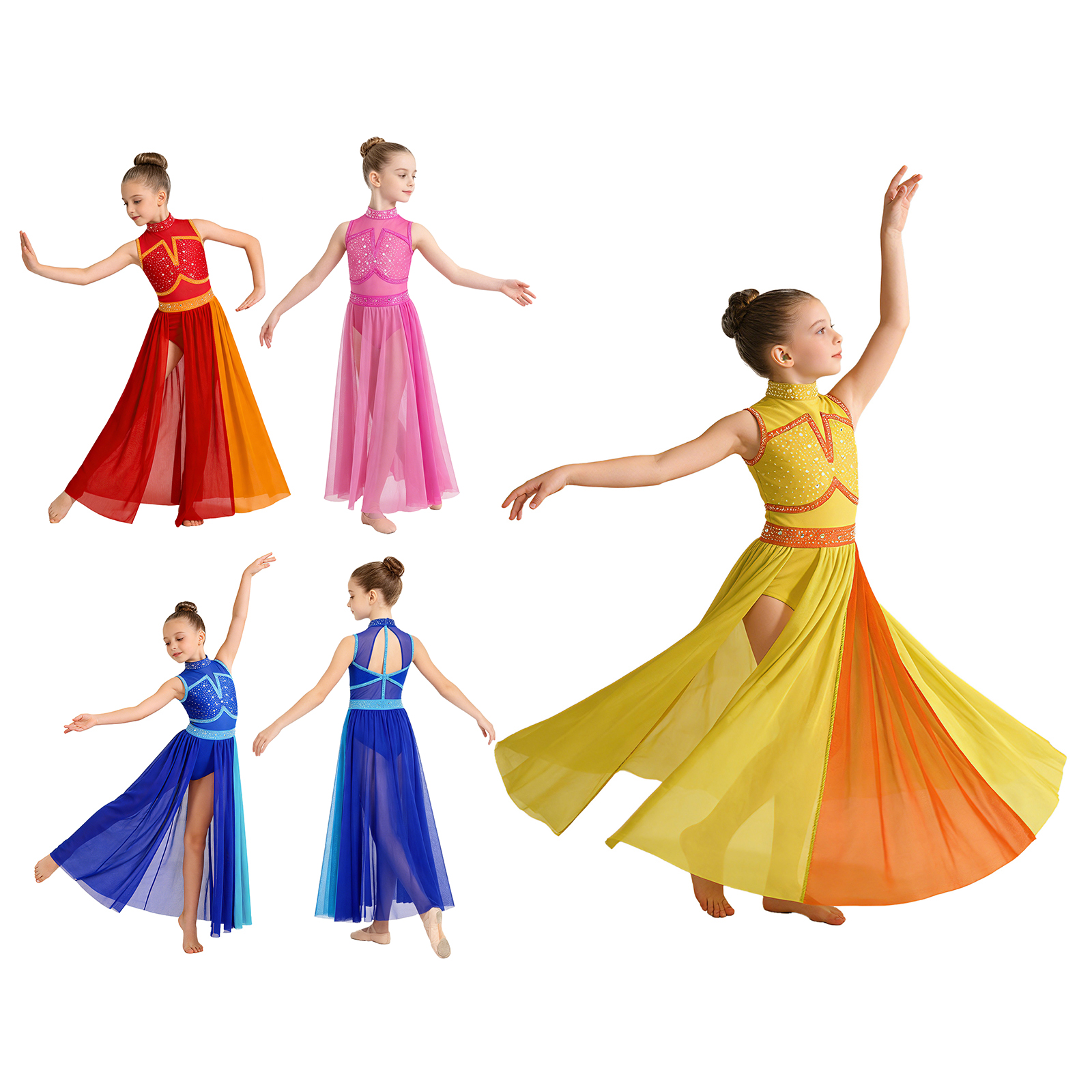 Kids Girls Modern Lyrical Danc - Rhinestone Banding Trim reseña y precio