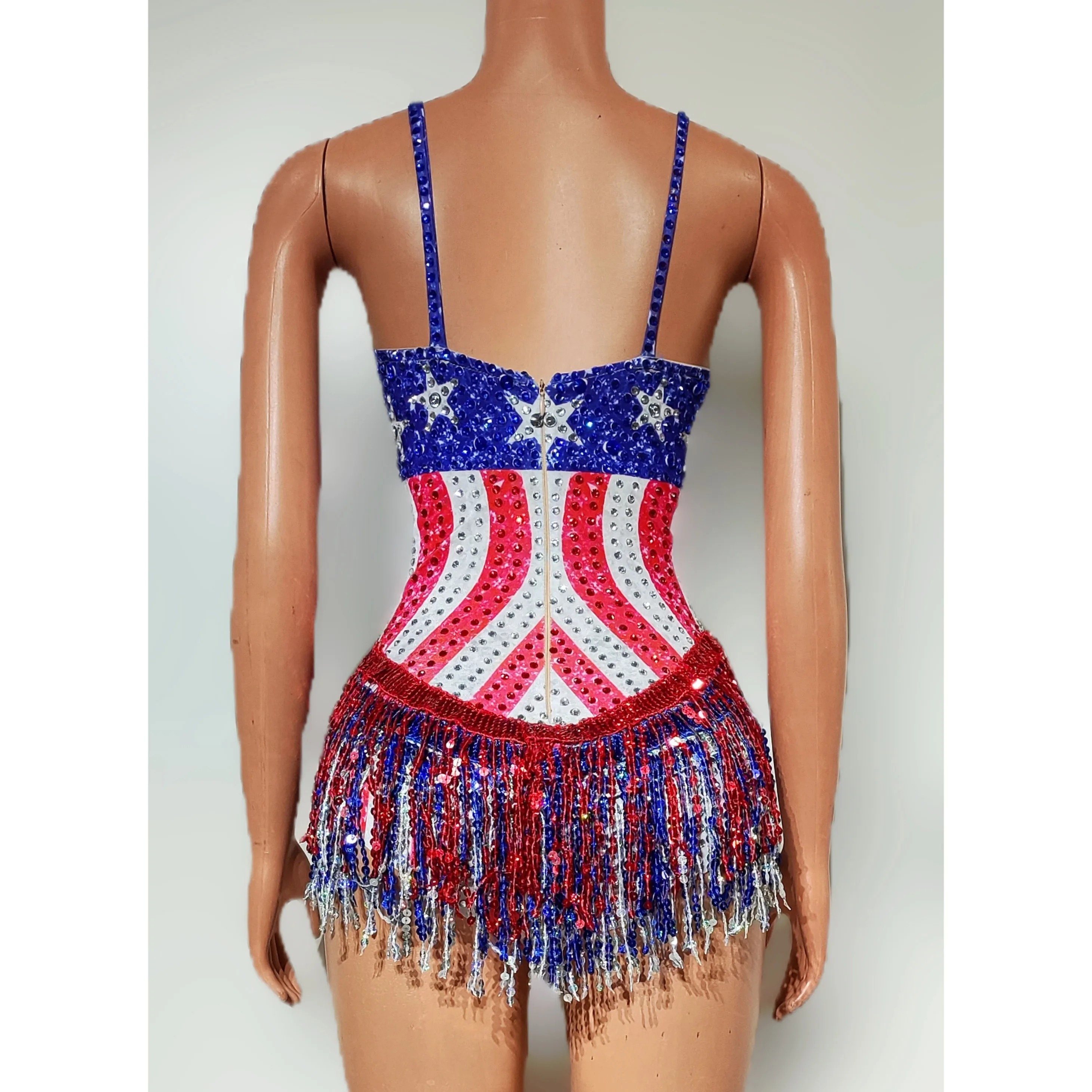 Dance Singer Costume Bar Night - Rhinestone Banding Trim reseña y precio