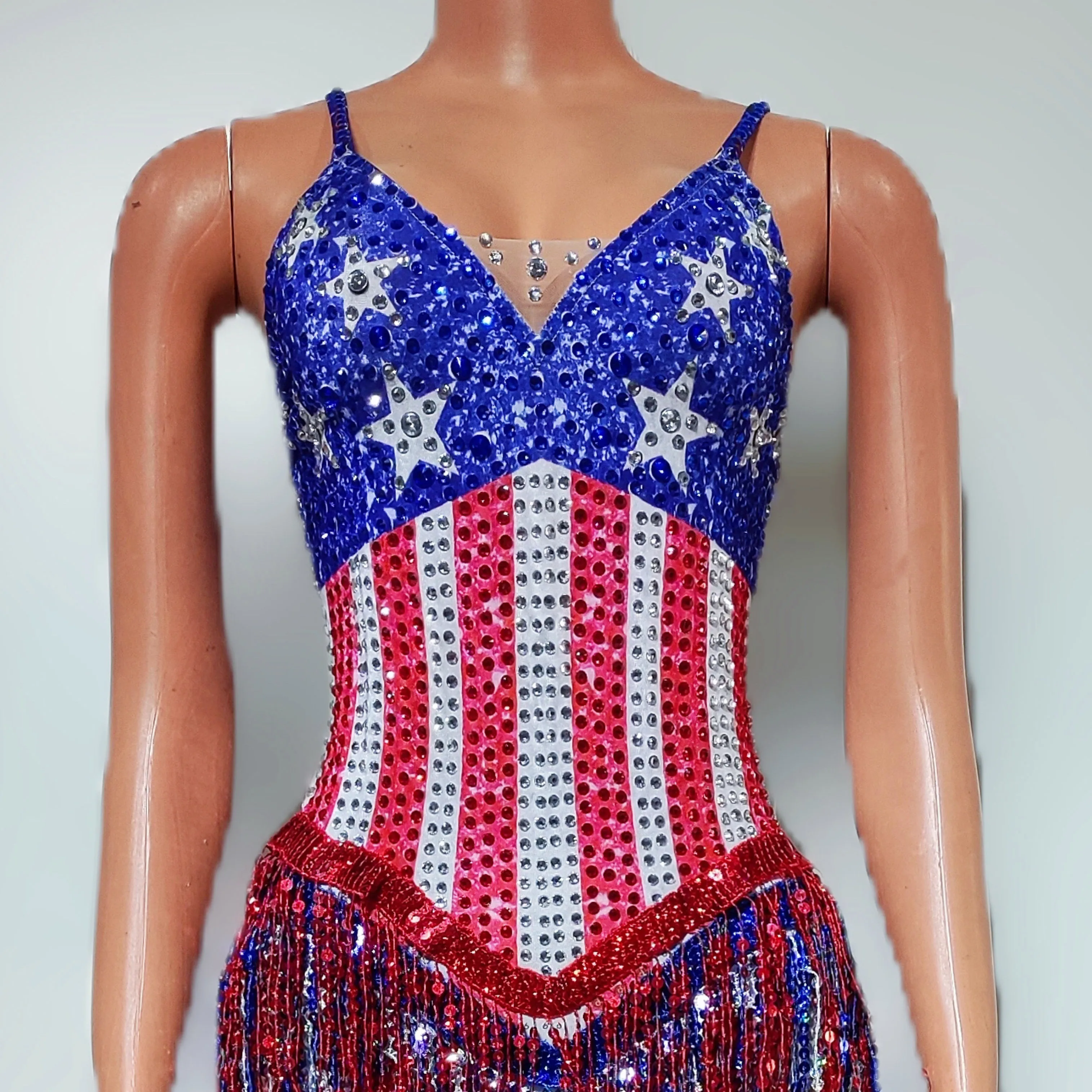 Dance Singer Costume Bar Night - Rhinestone Banding Trim reseña y precio
