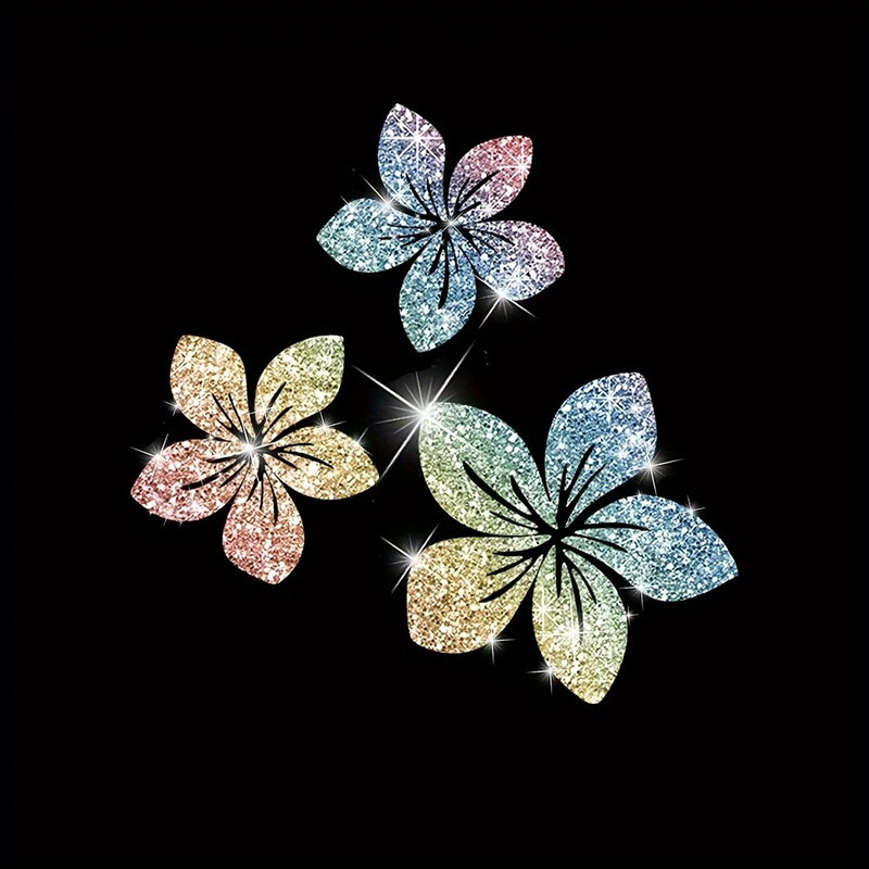 Floral Glitter Decorative Car  - Glitter Vinyl Roll reseña y precio