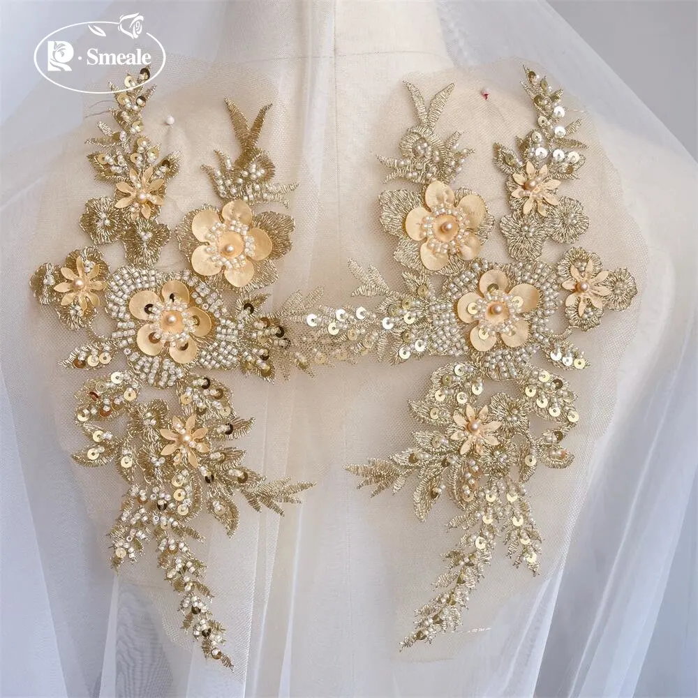 2PCS/1Pair New 12 Colors Sequi - Applique Patch Flower reseña y precio