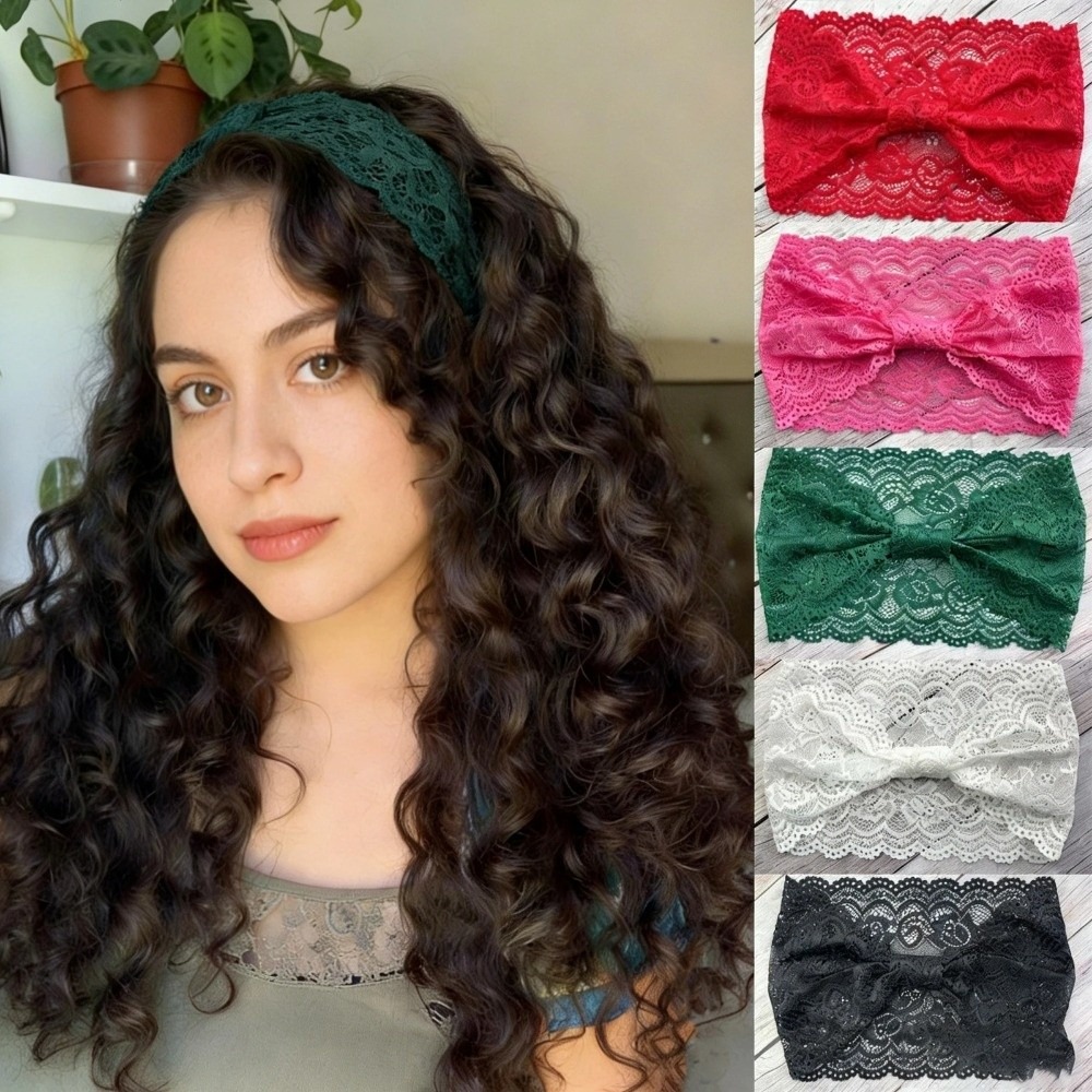 Sport Soft Solid Color Headban - Elastic Lace Trim reseña y precio