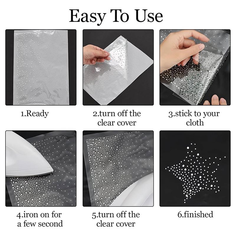 ~Latest Model 51 Sheet Iron-On - Hotfix Rhinestone Sheet reseña y precio
