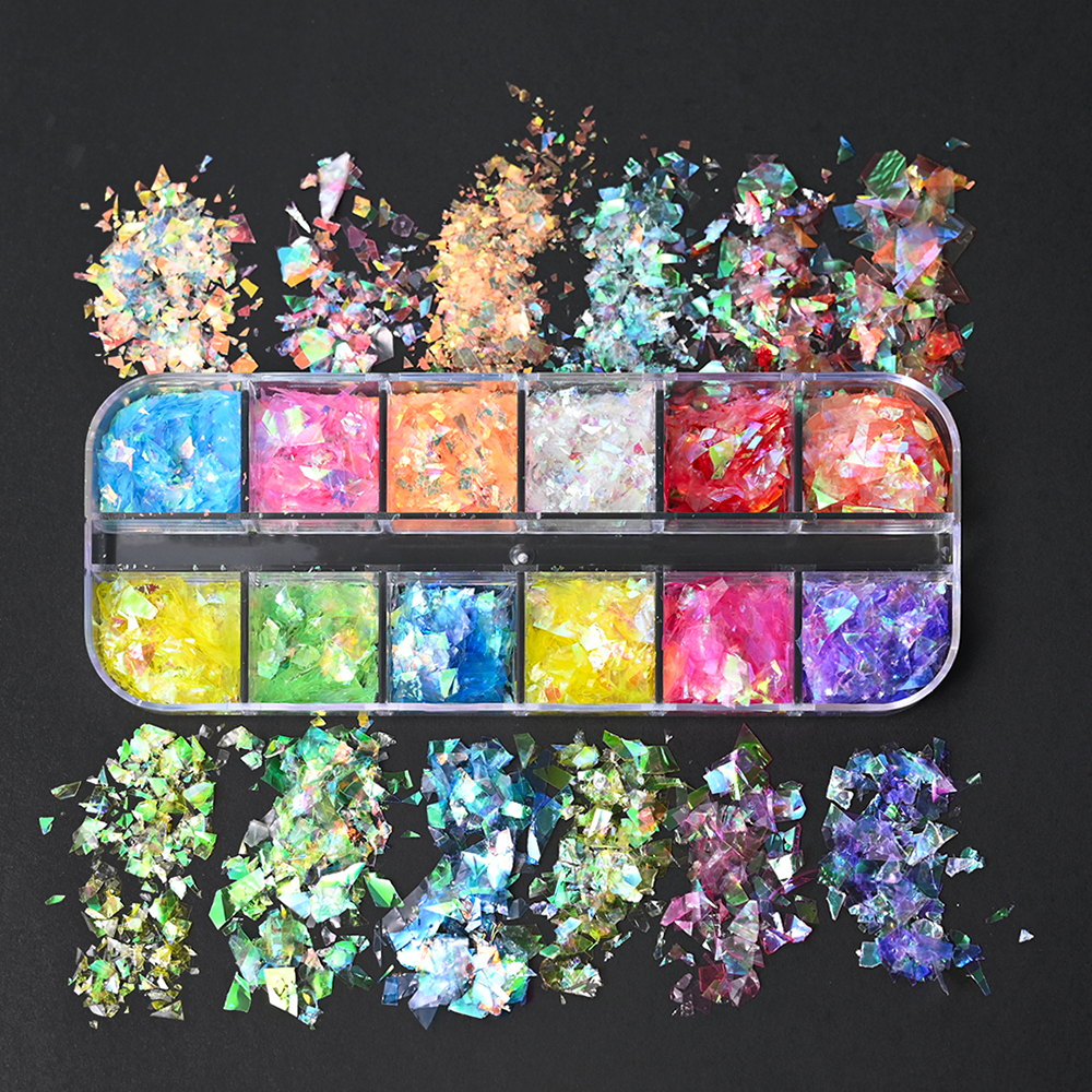 6Grids Shiny Iridescent Mermai - Glitter Vinyl Roll reseña y precio