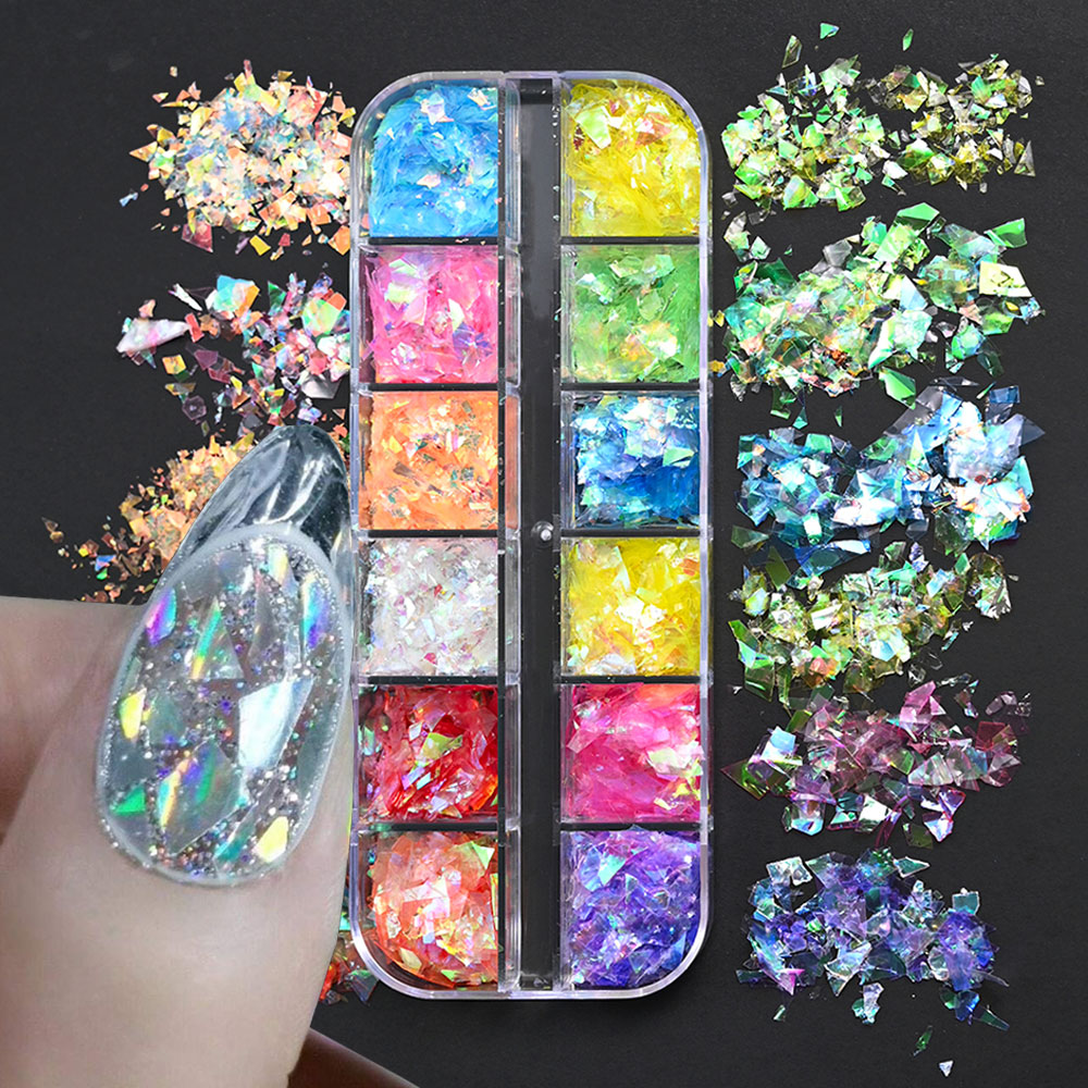 6Grids Shiny Iridescent Mermai - Glitter Vinyl Roll reseña y precio