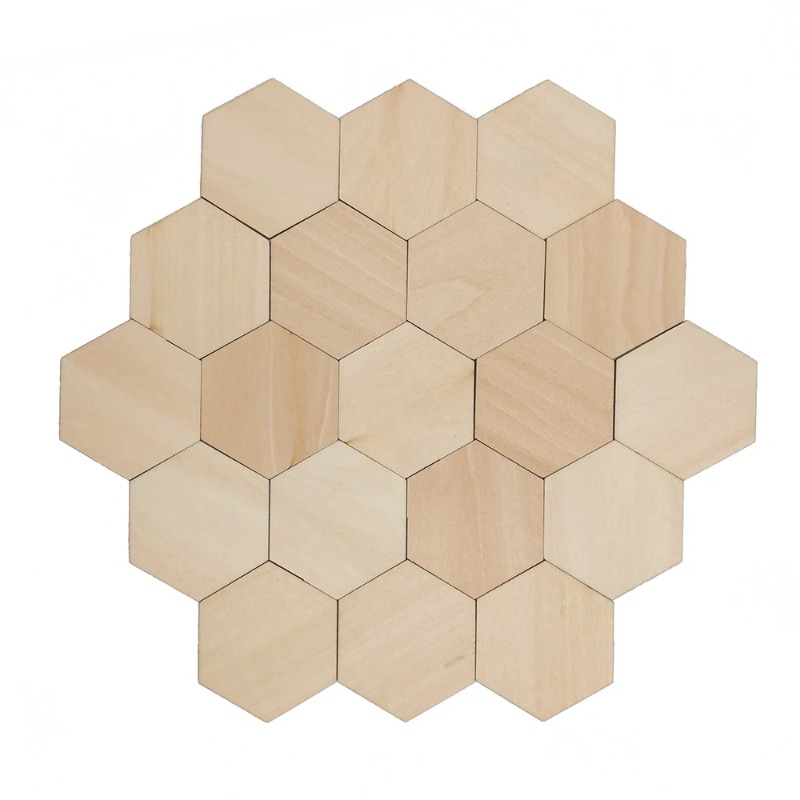 10-120mm Wooden Hexagon Blank  - Craft Embellishments reseña y precio