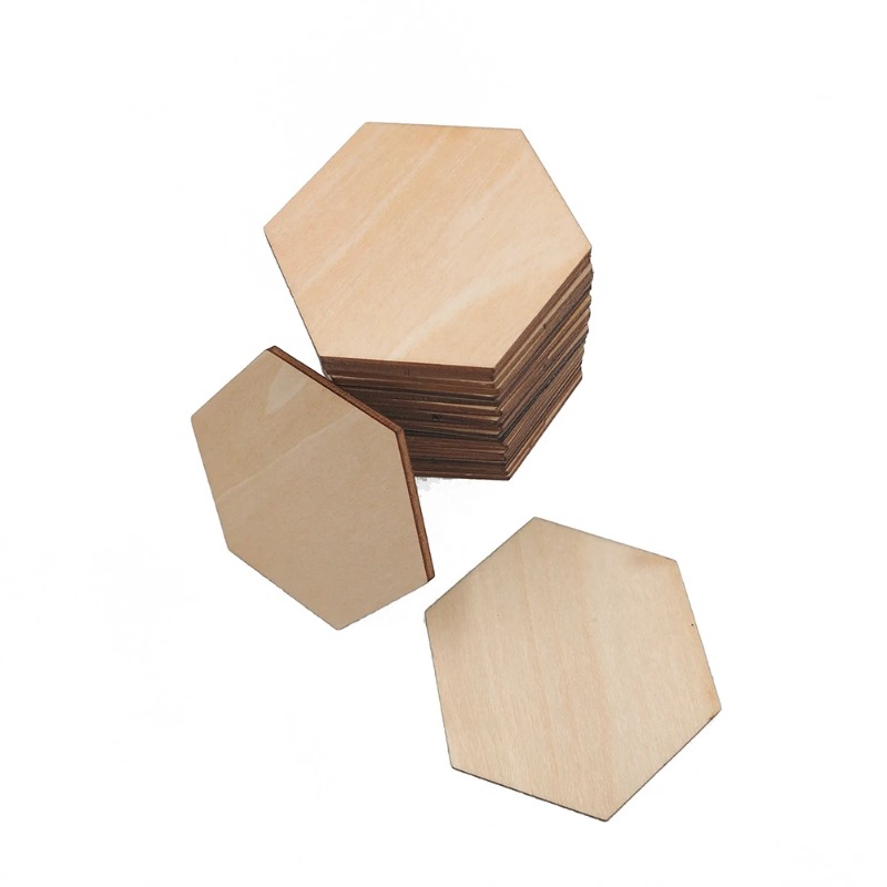 10-120mm Wooden Hexagon Blank  - Craft Embellishments reseña y precio