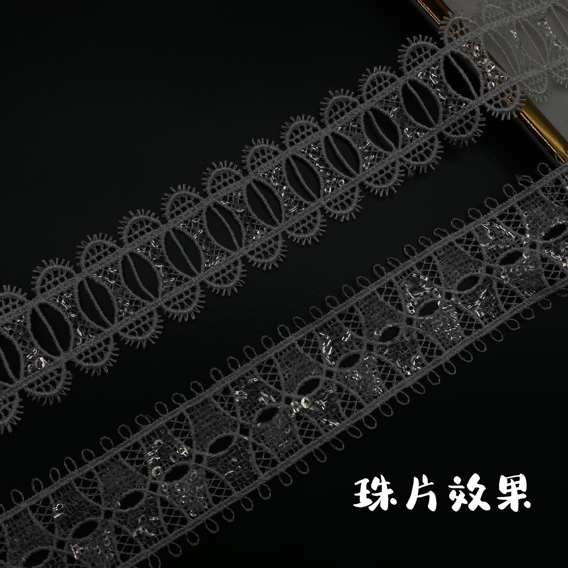 Hollow Wearable Sequins Ribbon - Lace Ribbon Trim reseña y precio