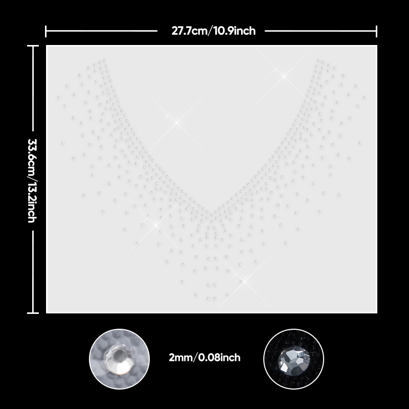 QIAO 1/2/4/6Pcs V-Neck Glitter - Glitter Vinyl Roll reseña y precio