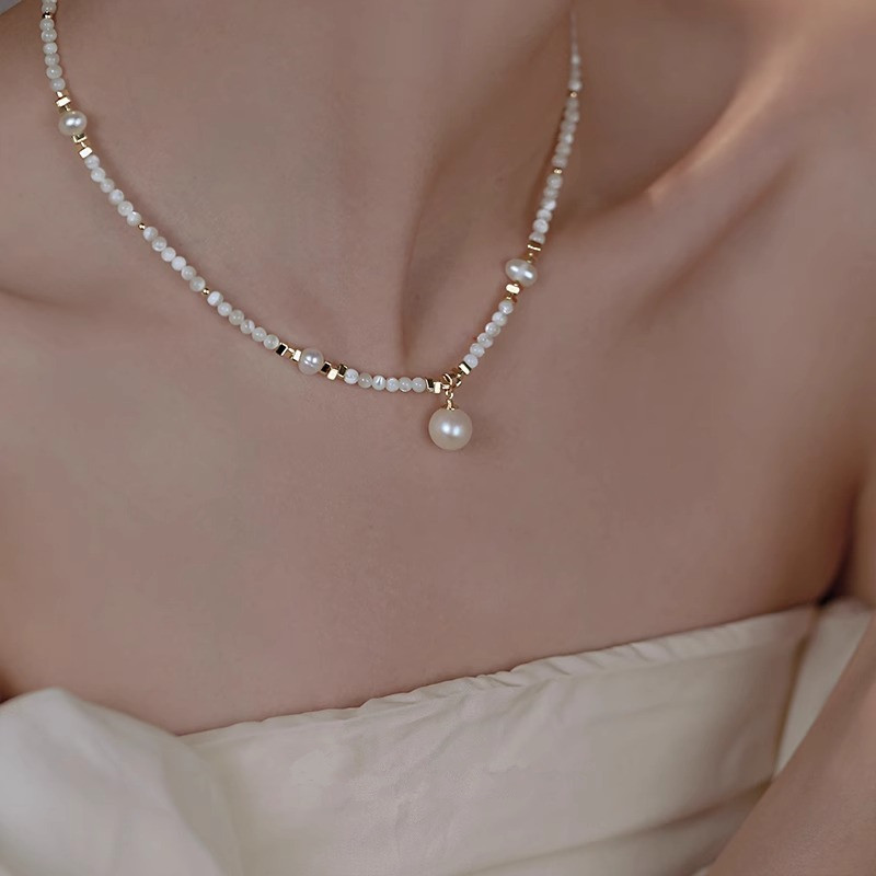 New Style Trendy Natural Fresh - Pearl Trim Chain reseña y precio