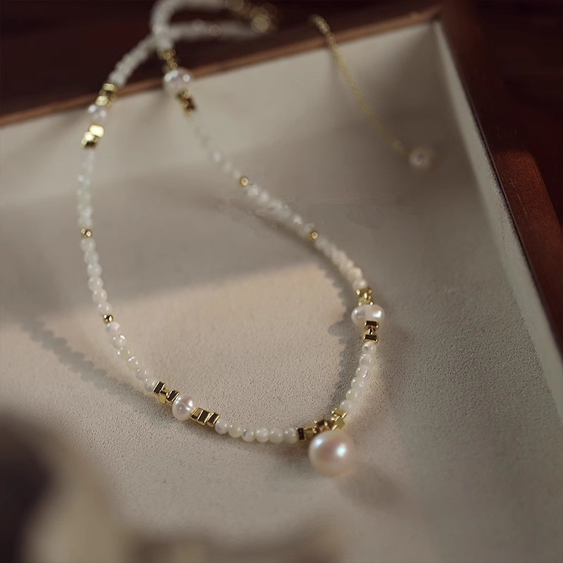 New Style Trendy Natural Fresh - Pearl Trim Chain reseña y precio