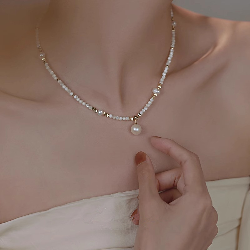 New Style Trendy Natural Fresh - Pearl Trim Chain reseña y precio