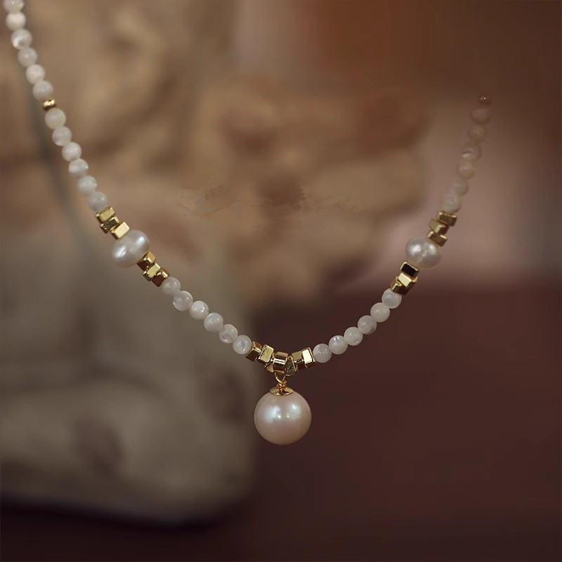 New Style Trendy Natural Fresh - Pearl Trim Chain reseña y precio