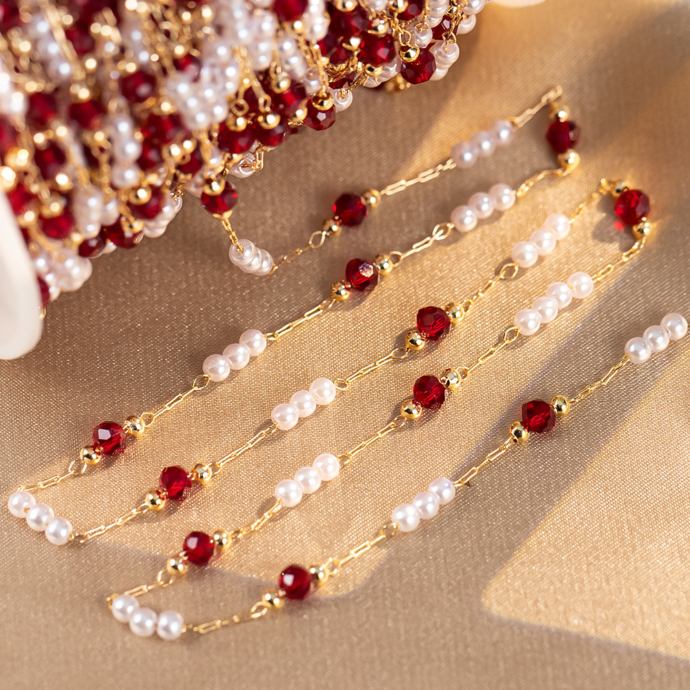 50cm/100cm Imitation Pearl Cop - Pearl Trim Chain reseña y precio