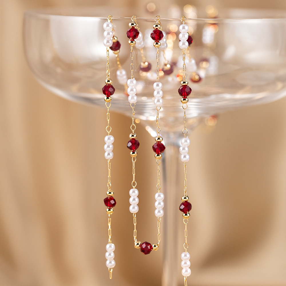50cm/100cm Imitation Pearl Cop - Pearl Trim Chain reseña y precio