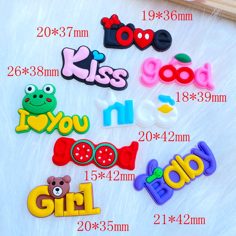 20pcs New Mini Lovely Letters  - Embellishment Glue Craft reseña y precio