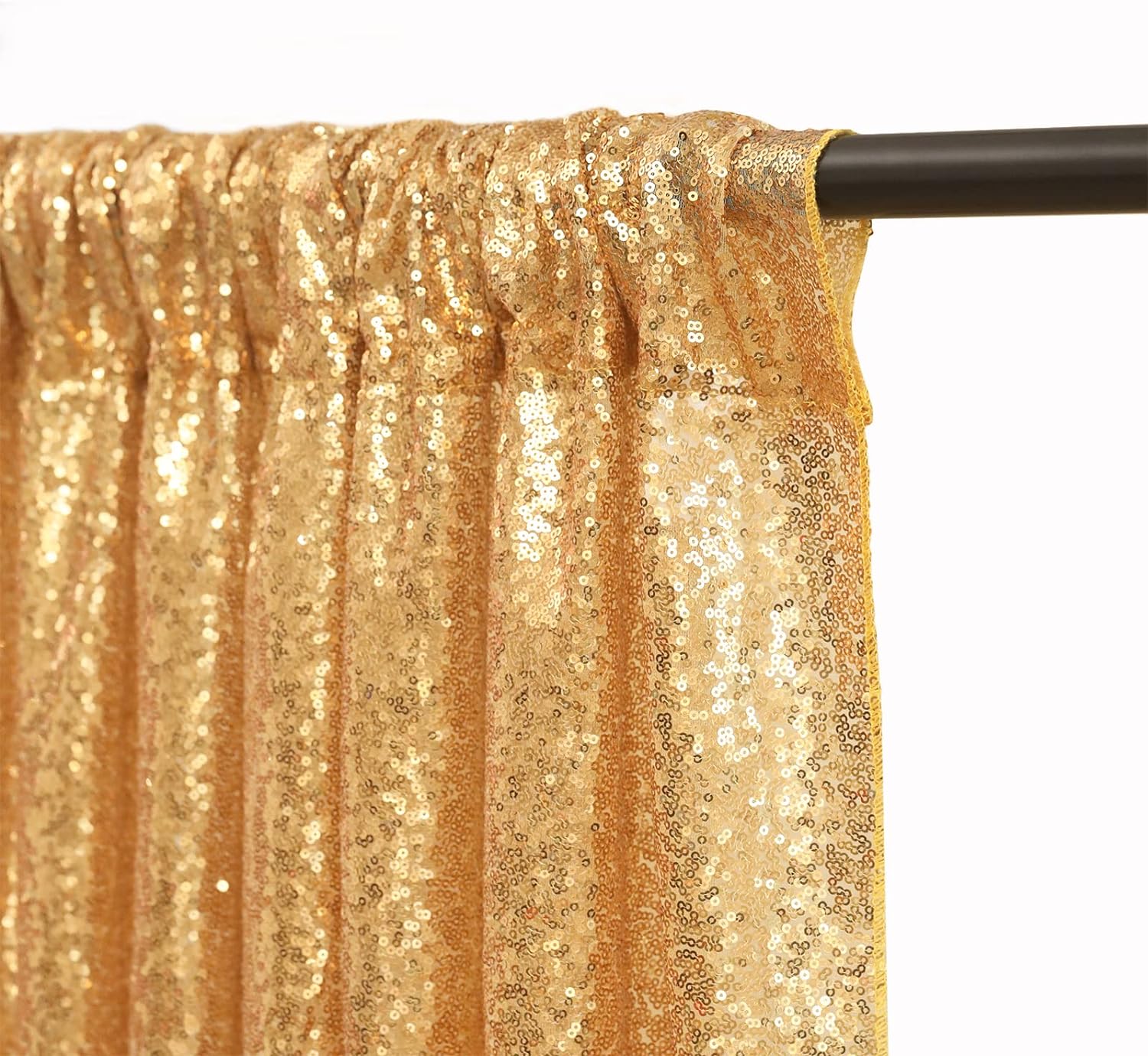 2×8FT-4PCS Gold Sequin Backdro - Sequin Fabric Panel reseña y precio