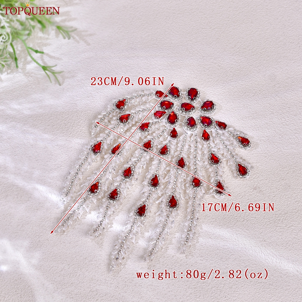 TOPQUEEN Hand-sewn Beaded Tass - Sew On Rhinestone reseña y precio