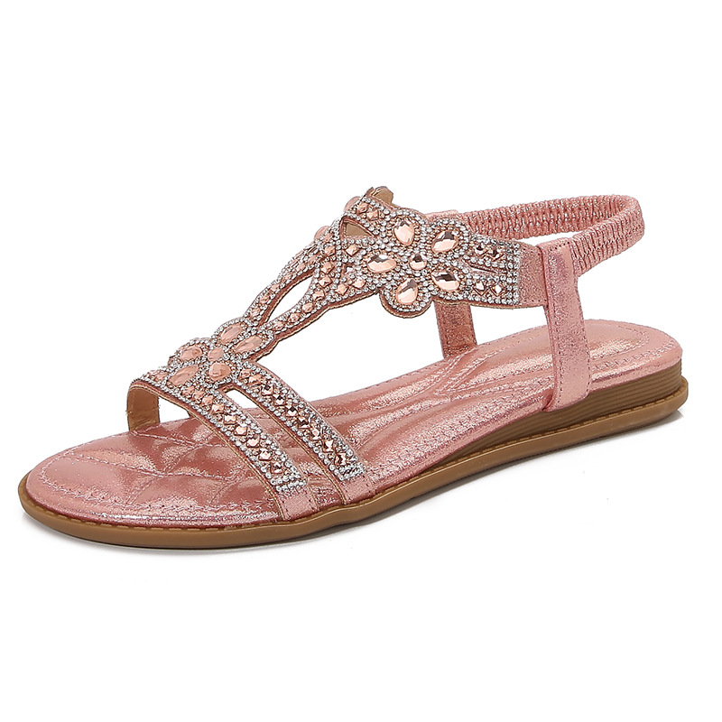 Big Size Openwork Sandals Bohe - Sew On Rhinestone reseña y precio