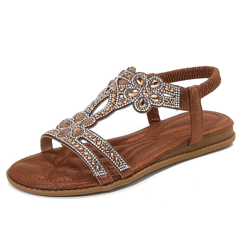 Big Size Openwork Sandals Bohe - Sew On Rhinestone reseña y precio