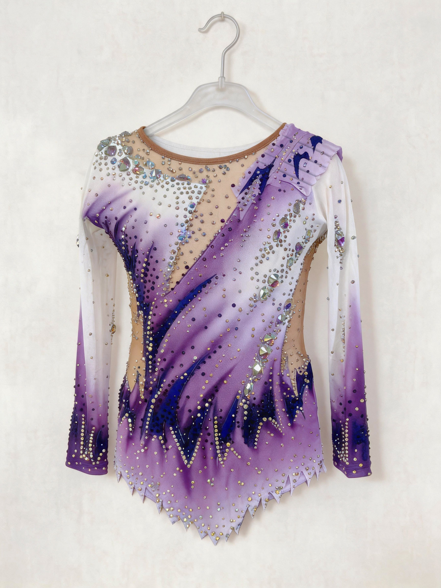 Girls Purple Ombre Luxury Rhyt - Rhinestone Banding Trim reseña y precio