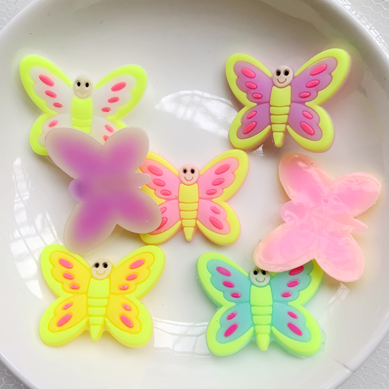 10pcs Cute Large butterfly PVC - Embellishment Glue Craft reseña y precio