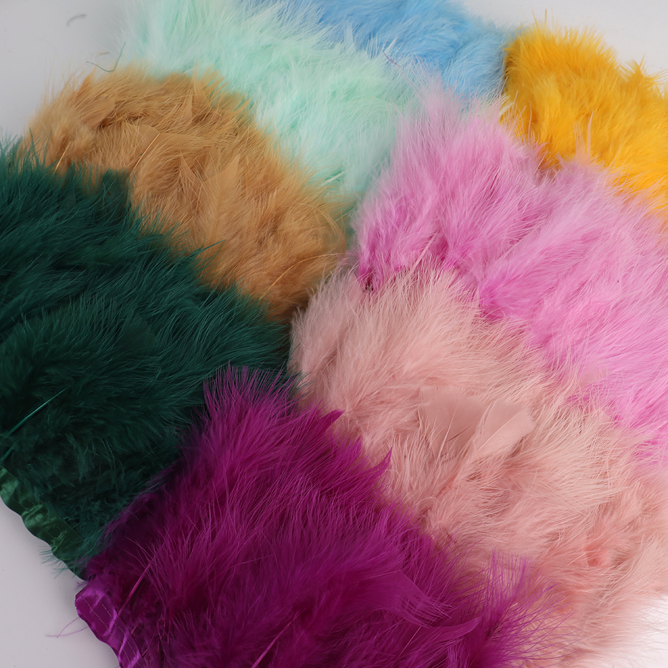 10 Meters Natural Turkey Marab - Feather Trim Marabou reseña y precio