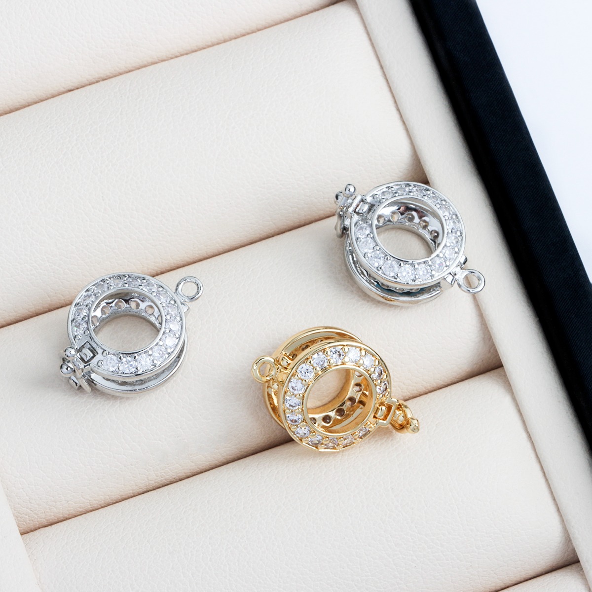 18K Real Gold-plated Zircon Ro - Pearl Trim Chain reseña y precio
