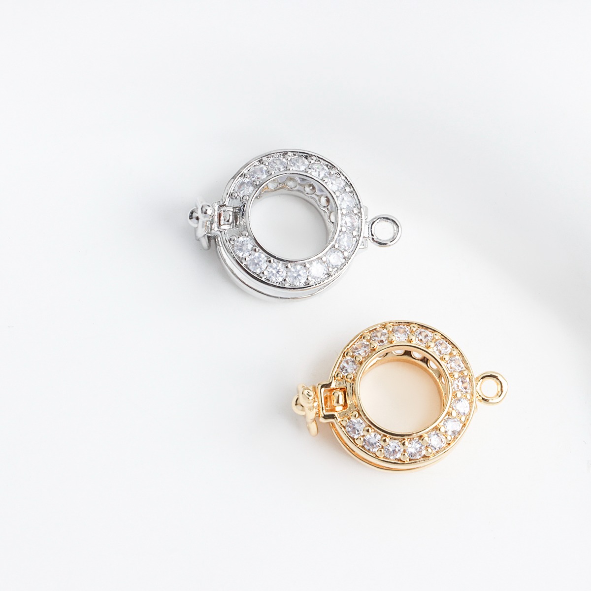 18K Real Gold-plated Zircon Ro - Pearl Trim Chain reseña y precio