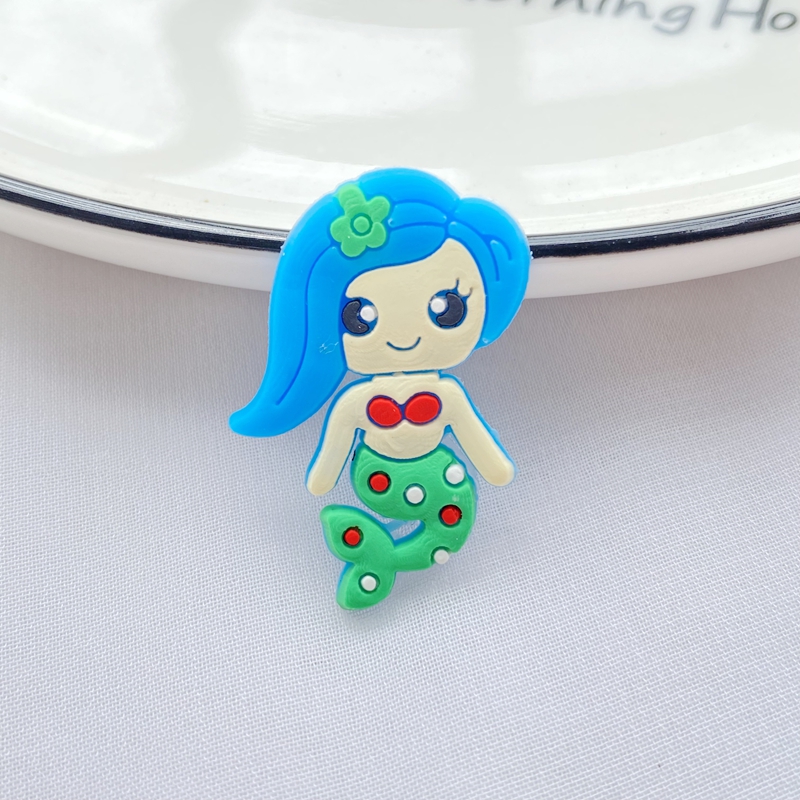 10pcs New Cute Cartoon Mermaid - Embellishment Glue Craft reseña y precio
