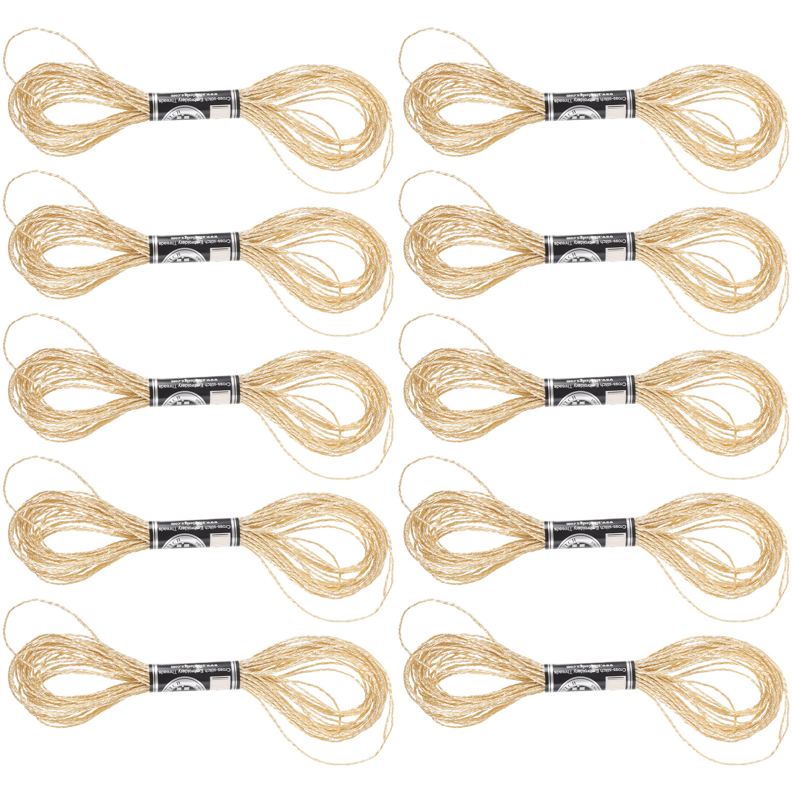 12Pcs Metallic Embroidery Thre - Embroidery Craft reseña y precio