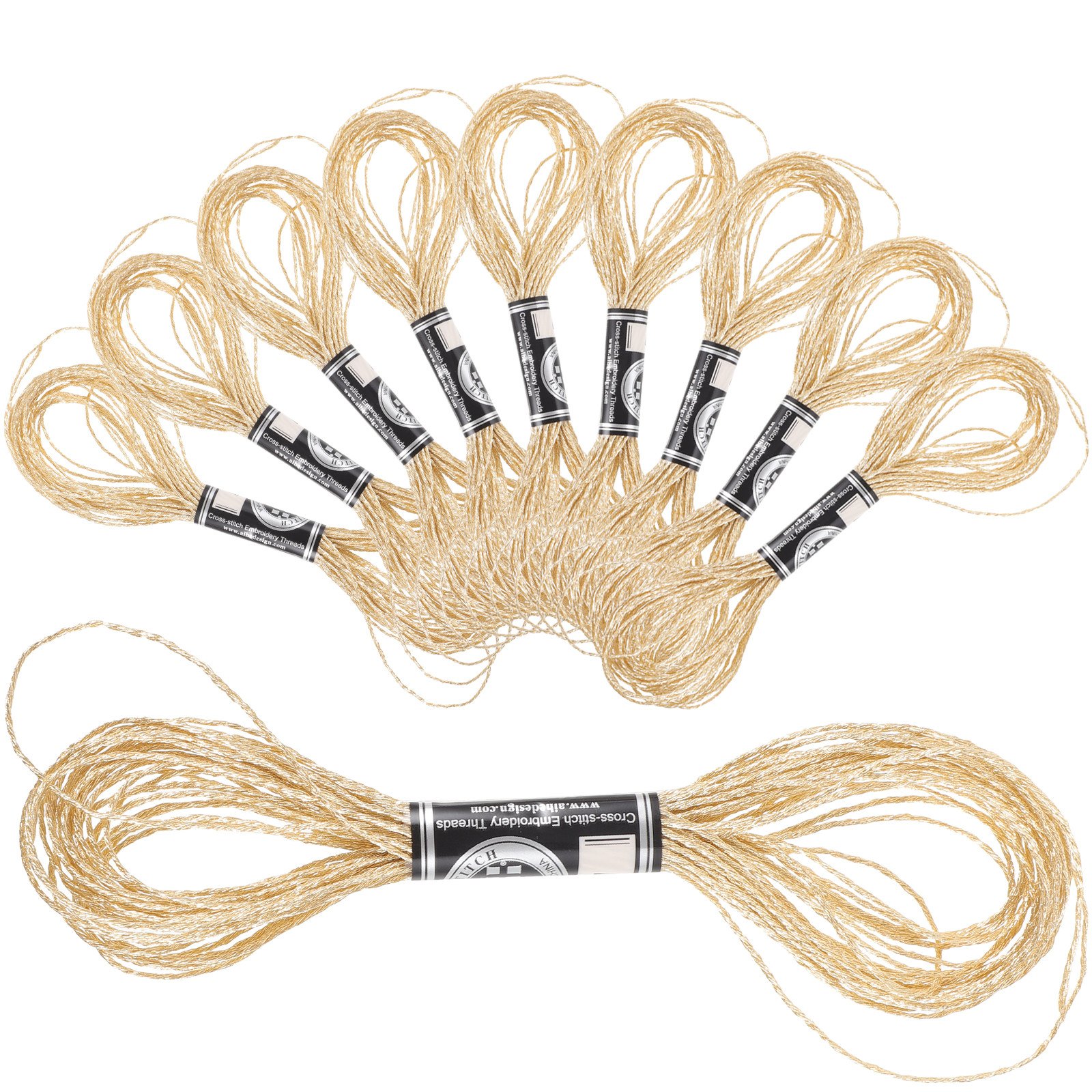 12Pcs Metallic Embroidery Thre - Embroidery Craft reseña y precio