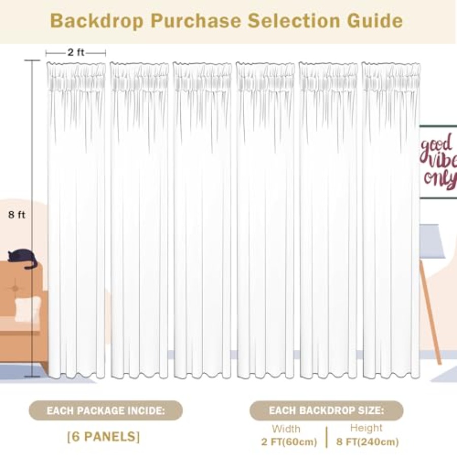 Photography backdrop curtains  - Sequin Fabric Panel reseña y precio