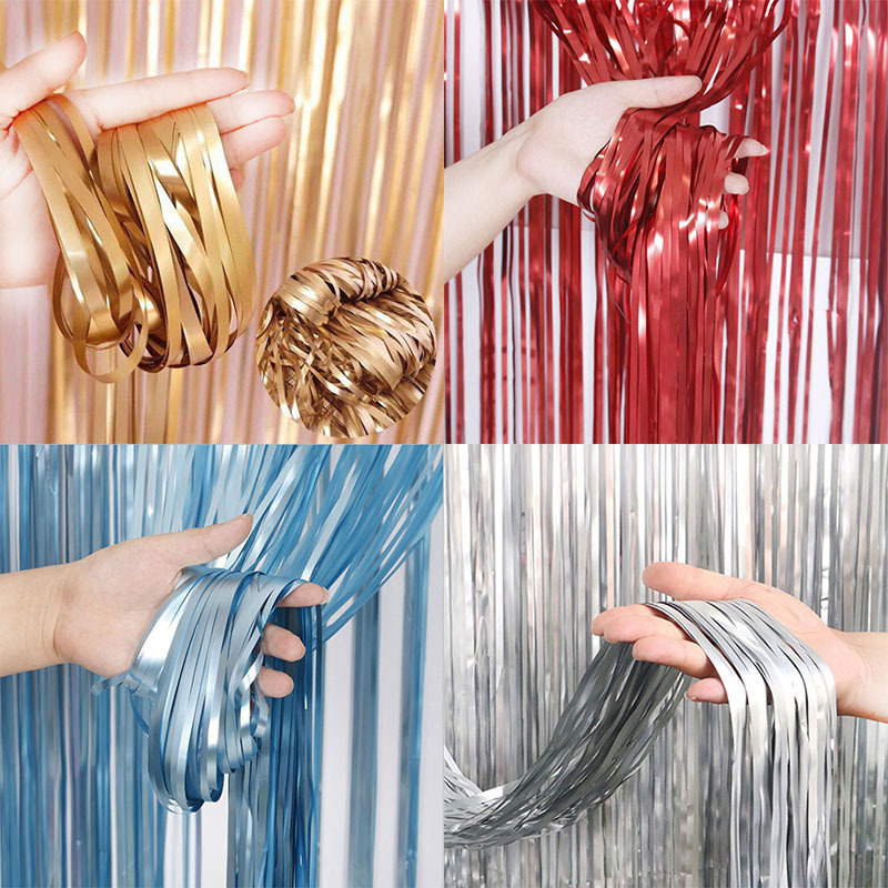1Bag 2-meter Backdrop Foil Fri - Tassel Fringe Trim reseña y precio