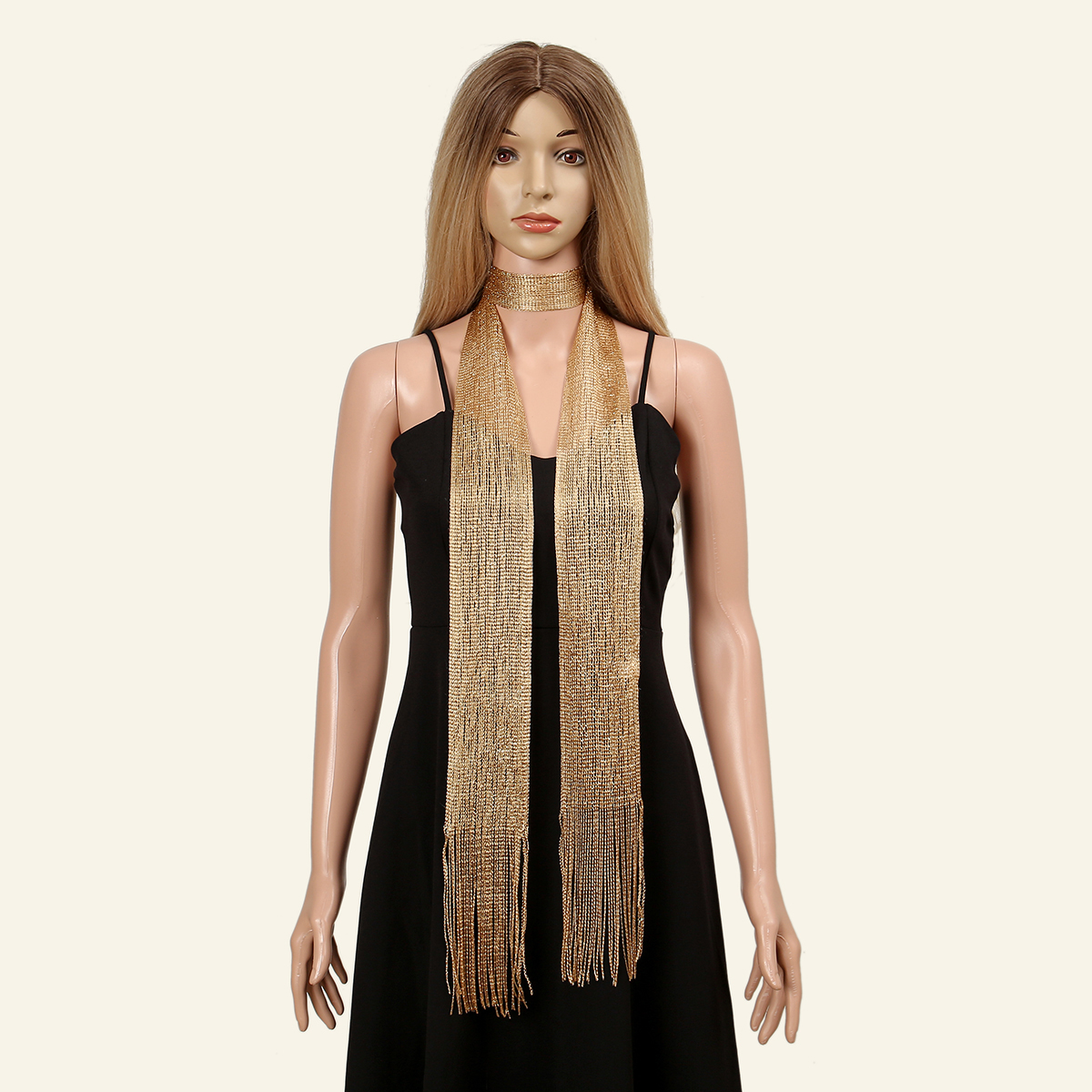 New Fashion Gold Silver Shiny  - Tassel Fringe Trim reseña y precio