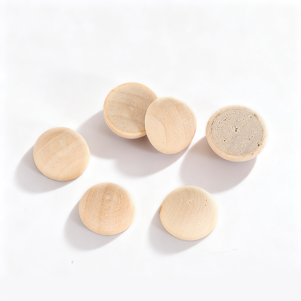 120pcs 15mm Half Wood Balls Un - Craft Embellishments reseña y precio