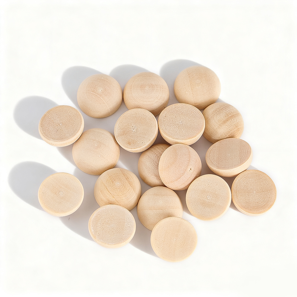 120pcs 15mm Half Wood Balls Un - Craft Embellishments reseña y precio
