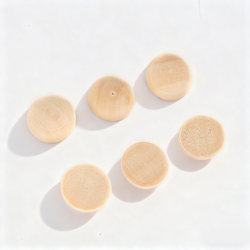 120pcs 15mm Half Wood Balls Un - Craft Embellishments reseña y precio