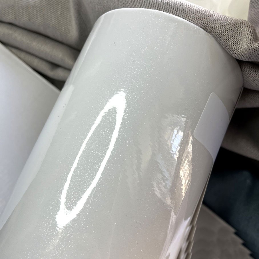 50cm*600cm High Glossy White G - Glitter Vinyl Roll reseña y precio