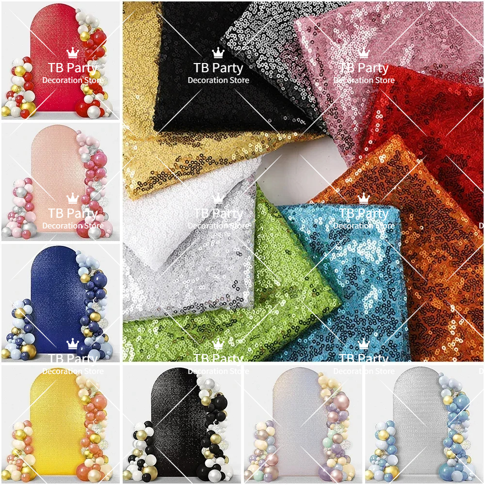 4 Colors 7 Sizes Sequin Arch F - Sequin Fabric Panel reseña y precio