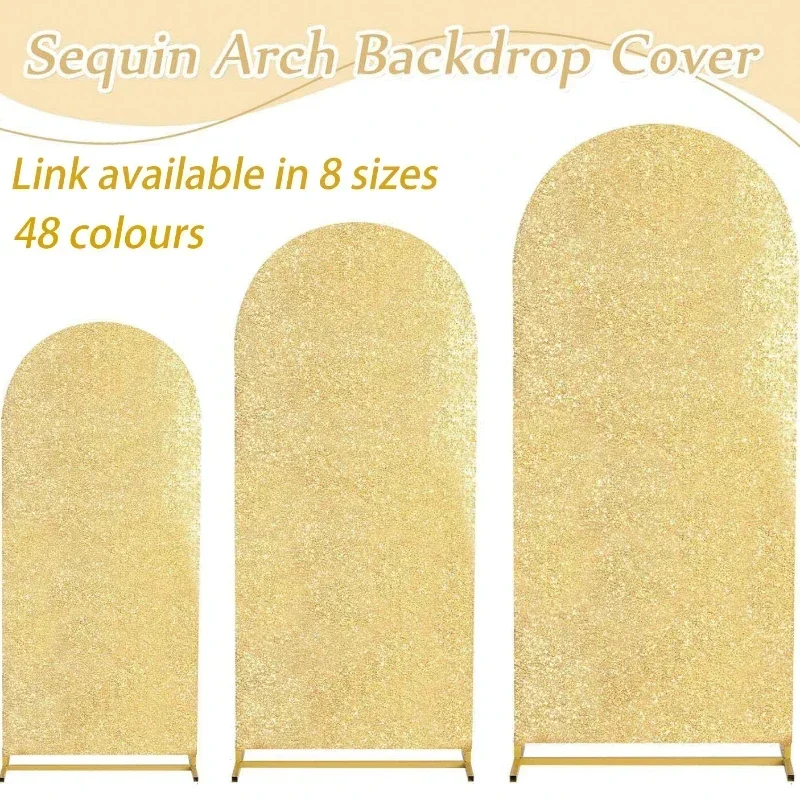 4 Colors 7 Sizes Sequin Arch F - Sequin Fabric Panel reseña y precio