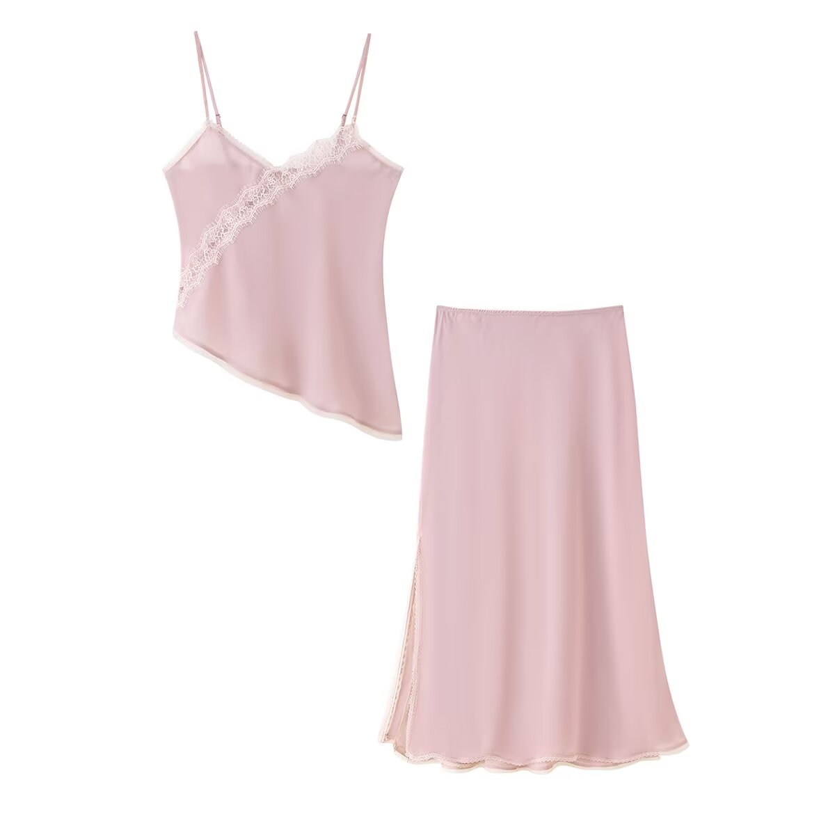Tidalyf 2025 Women Pink Cami T - Elastic Lace Trim reseña y precio