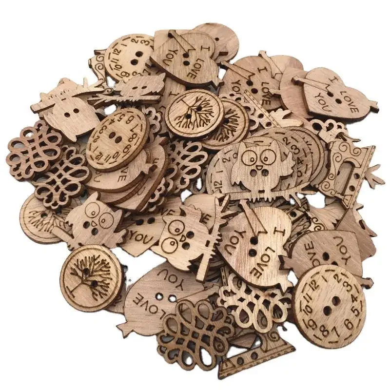 50pcs Wooden Craft Embellishme - Christmas Craft Embellishment reseña y precio